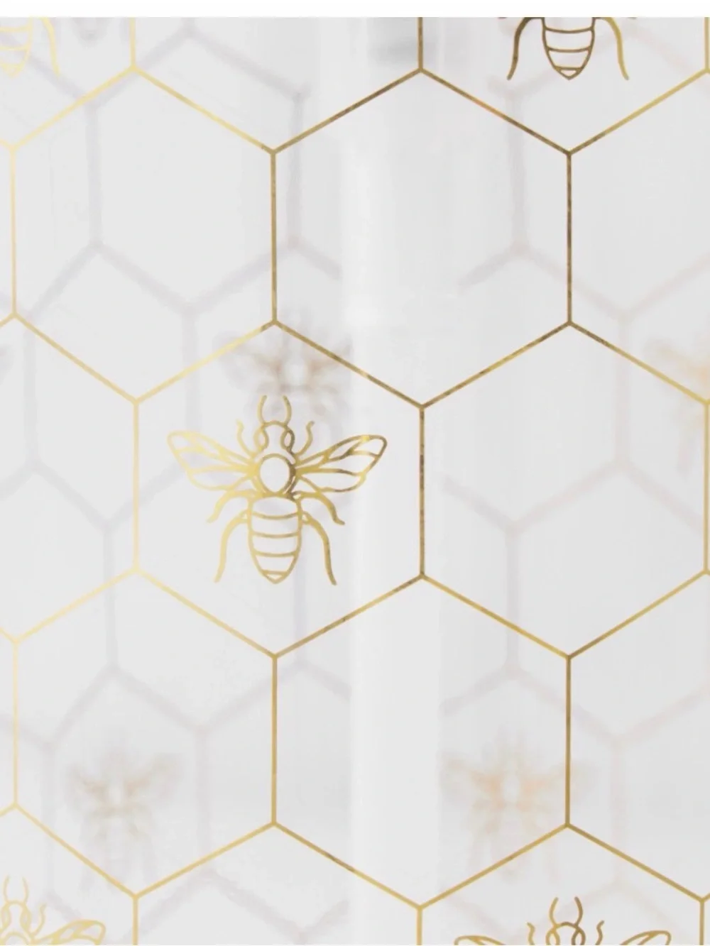Williams Sonoma honeycomb Glass Soap Dispenser with Gold Pump